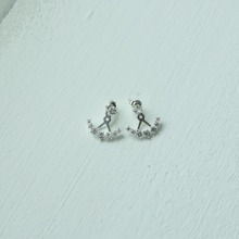 3 step 이어커브 큐빅 earring