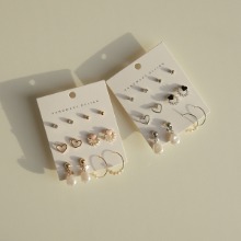 머스트해브아이템 러블리 earring (6종 set)